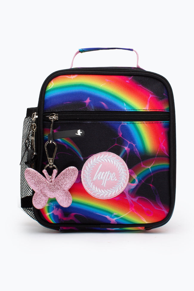 HYPE UNISEX MIDNIGHT RAINBOW CREST LUNCHBOX