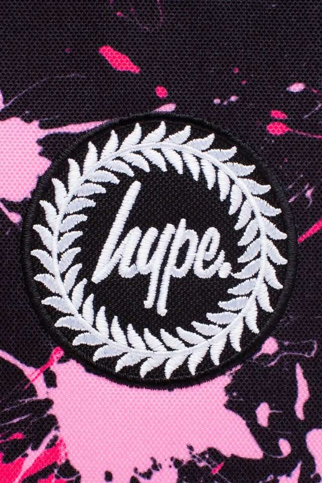 HYPE UNISEX BLACK PINK SPLAT CREST LUNCHBOX