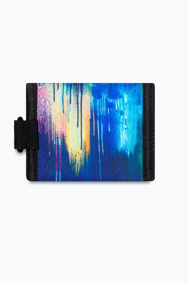 HYPE UNISEX NAVY WATERCOLOUR DRIPS WALLET