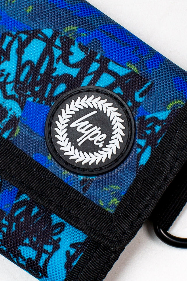 HYPE UNISEX BLUE TYLER CAMO WALLET