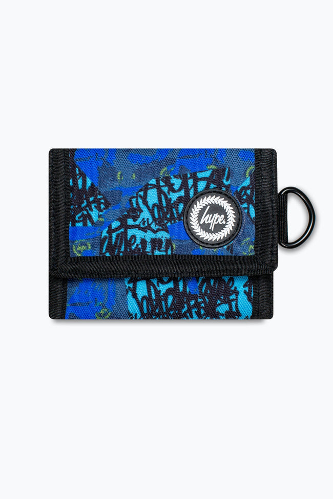 HYPE UNISEX BLUE TYLER CAMO WALLET