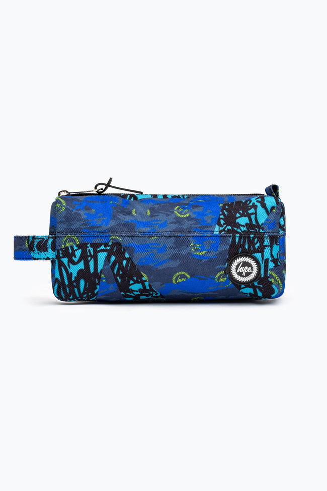 HYPE UNISEX BLUE TYLER CAMO CREST PENCIL CASE