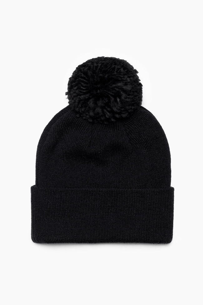 HYPE UNISEX BLACK BOBBLE SCRIPT HAT