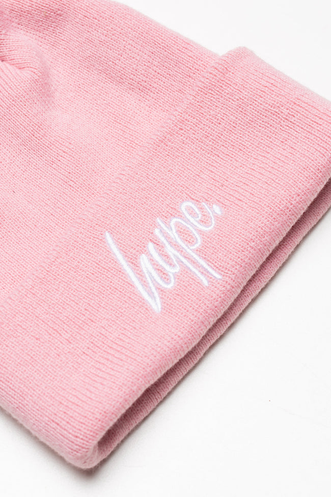 HYPE UNISEX PINK BOBBLE SCRIPT HAT