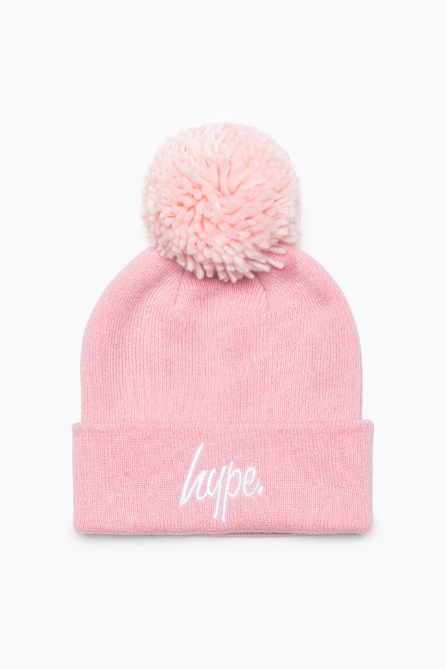 HYPE UNISEX PINK BOBBLE SCRIPT HAT