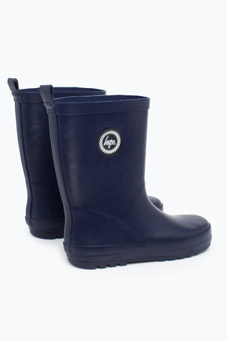 HYPE UNISEX NAVY CREST WELLIES