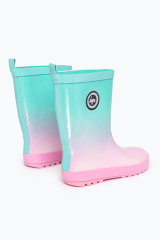 HYPE UNISEX MINT FADE CREST WELLIES