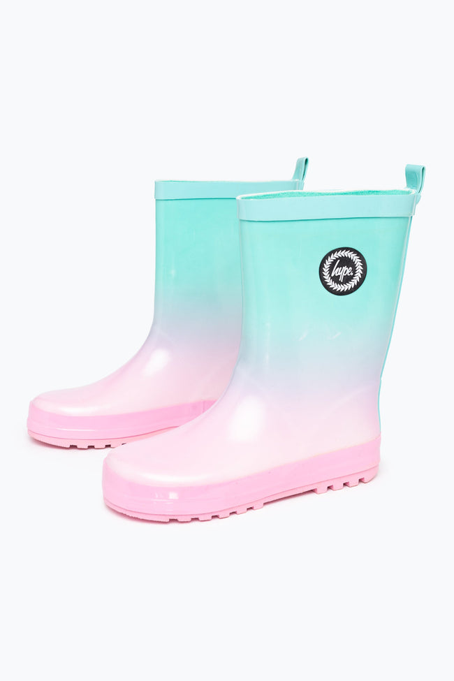 HYPE UNISEX MINT FADE CREST WELLIES