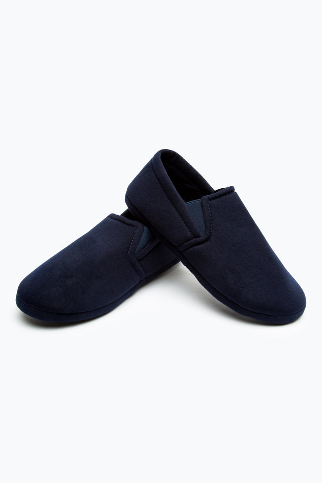 HYPE NAVY MEN'S SLIP ON SLIPPERS