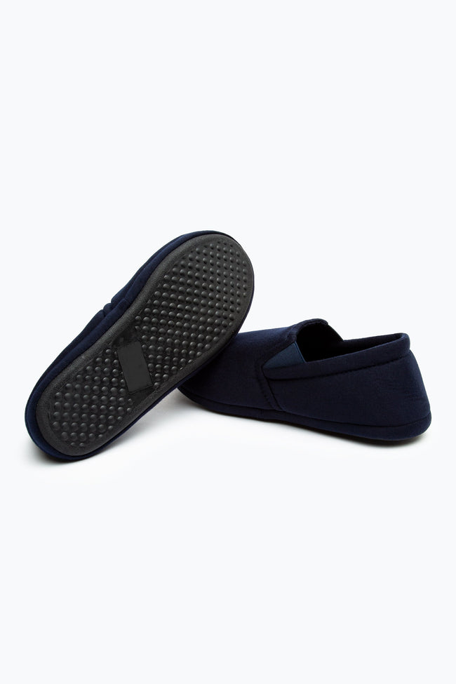 HYPE NAVY MEN'S SLIP ON SLIPPERS