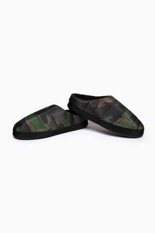 HYPE CAMO SLIP ON KIDS SLIPPERS