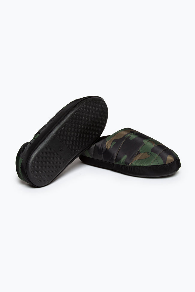 HYPE CAMO SLIP ON KIDS SLIPPERS