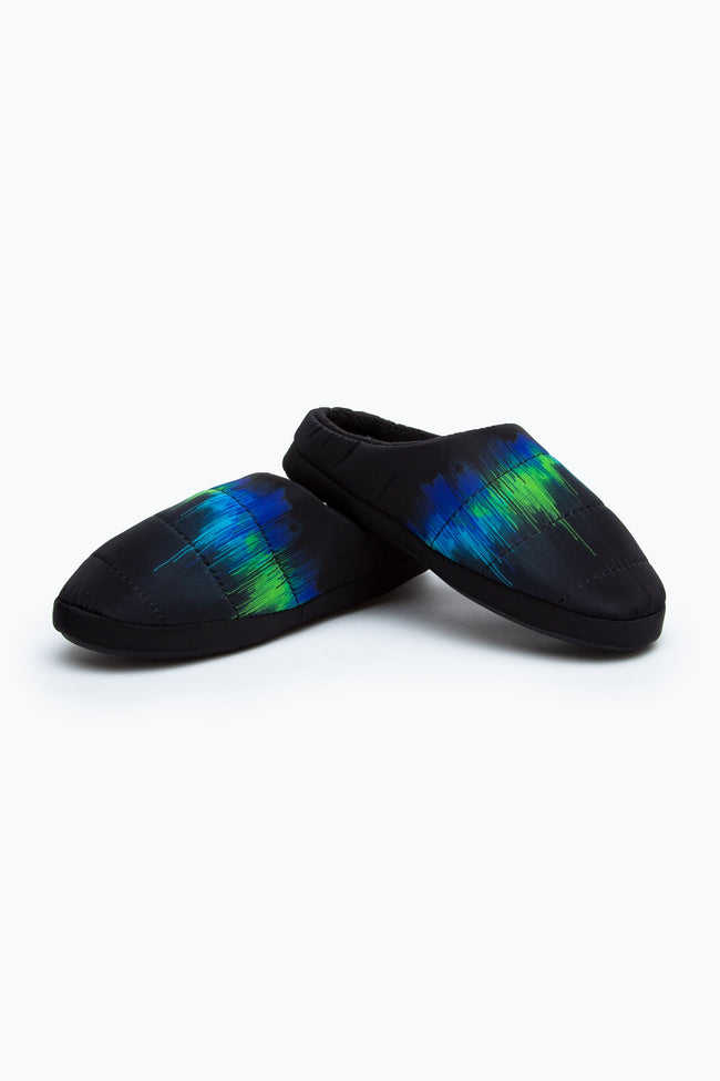 HYPE BLACK SLIP ON KIDS SLIPPERS