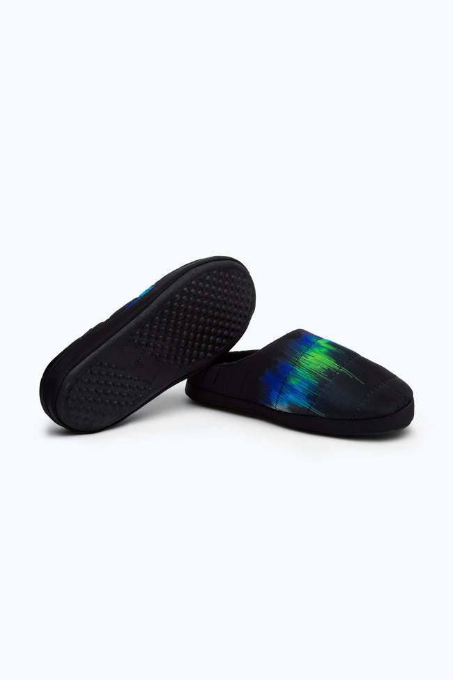 HYPE BLACK SLIP ON KIDS SLIPPERS