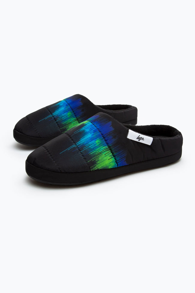 HYPE BLACK SLIP ON KIDS SLIPPERS