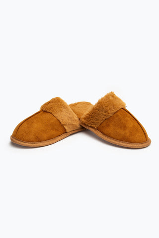 HYPE TAN SLIP ON KIDS SLIPPERS