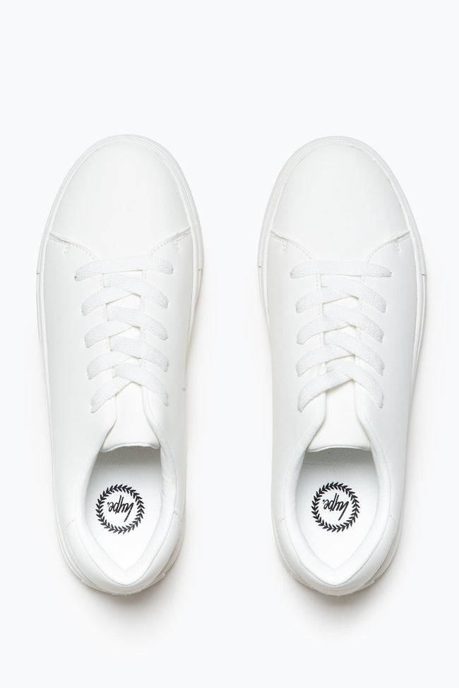 HYPE WHITE COURT KIDS TRAINERS