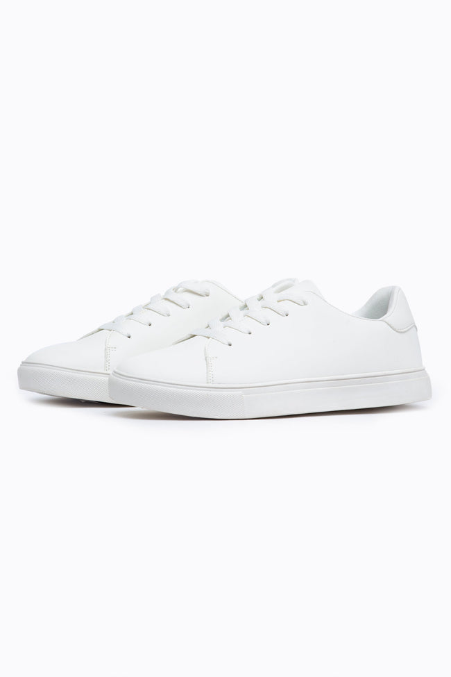 HYPE WHITE COURT KIDS TRAINERS