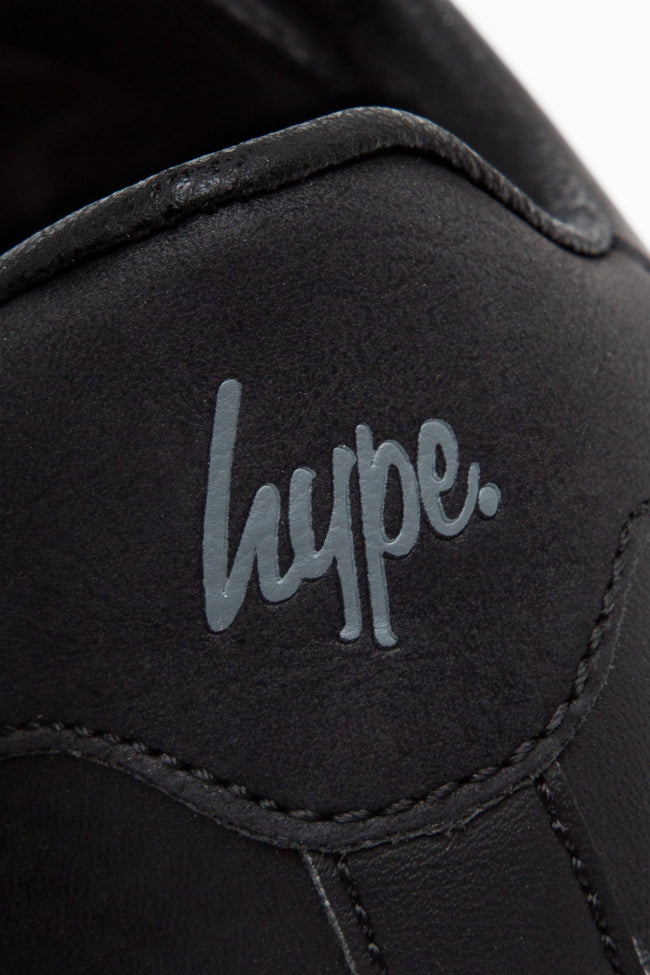 HYPE BLACK COURT KIDS TRAINERS