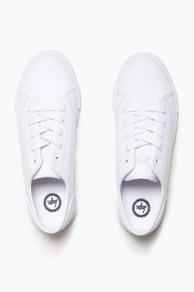 HYPE WHITE PUMP KIDS TRAINERS