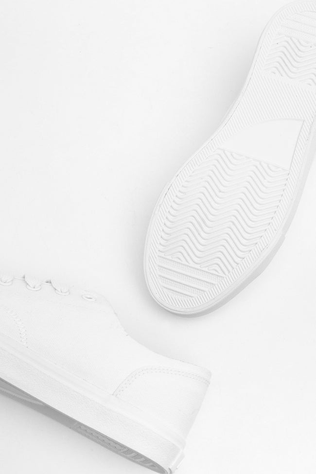 HYPE WHITE PUMP KIDS TRAINERS