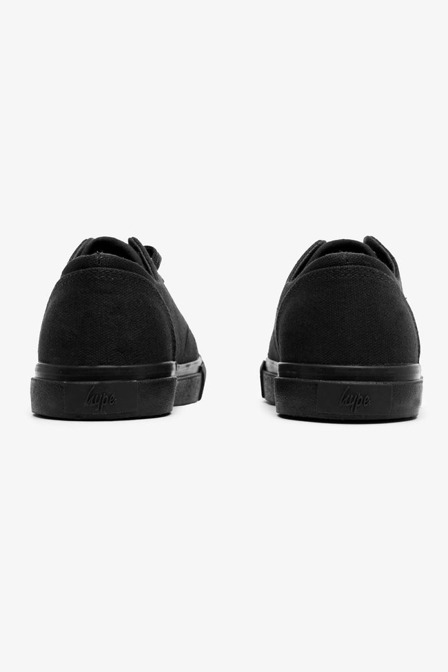 HYPE BLACK PUMP KIDS TRAINERS