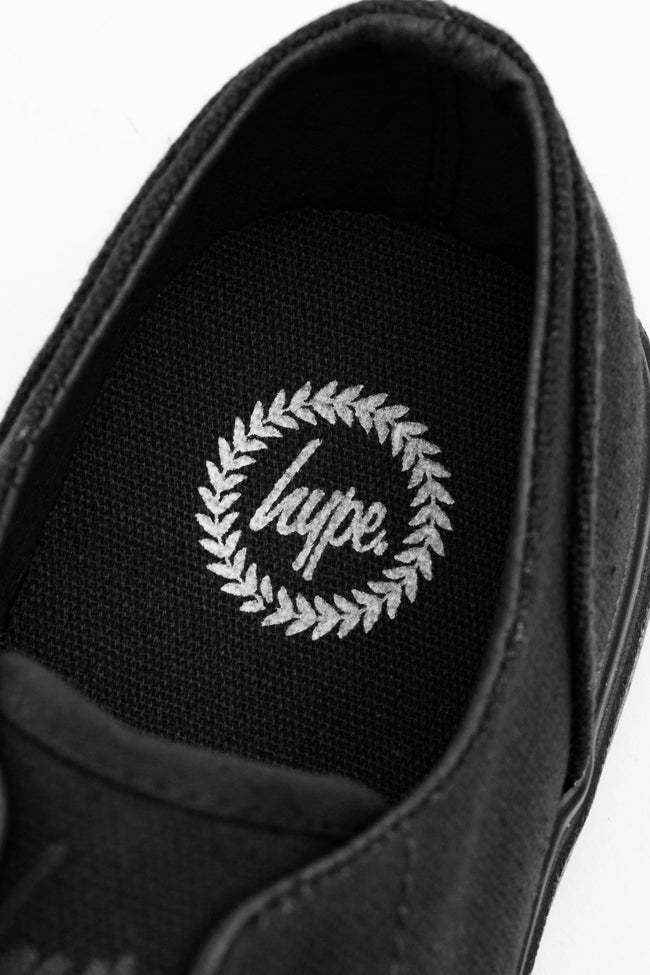 HYPE BLACK PUMP KIDS TRAINERS