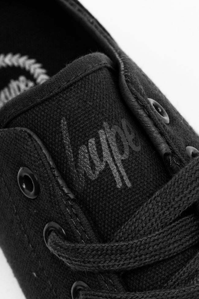 HYPE BLACK PUMP KIDS TRAINERS