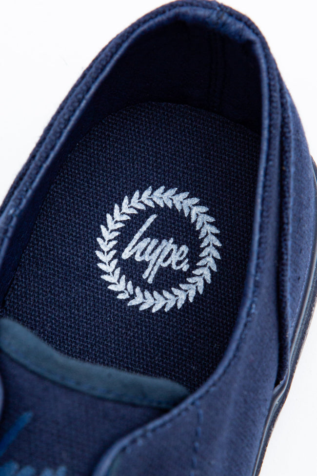 HYPE NAVY PUMP KIDS TRAINERS