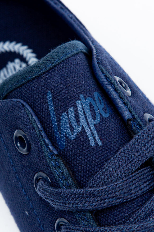 HYPE NAVY PUMP KIDS TRAINERS