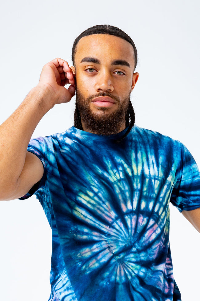 HYPE BLUE TIE DYE MEN'S T-SHIRT