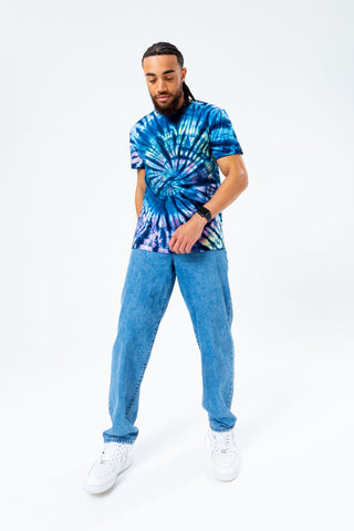 HYPE BLUE TIE DYE MEN'S T-SHIRT