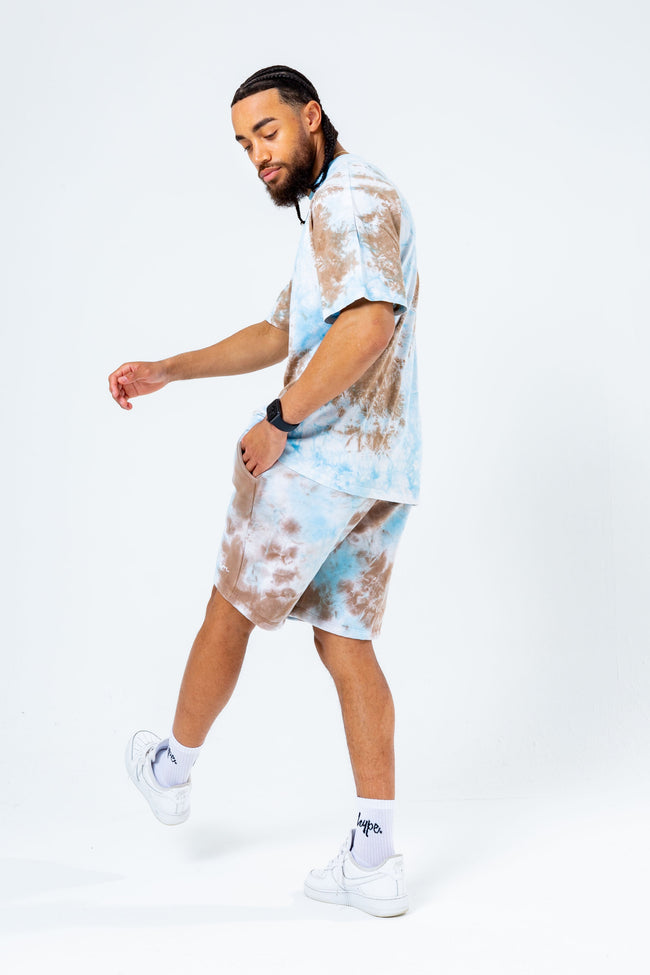 HYPE MARBLE DYE MEN'S OVERSIZED T-SHIRT