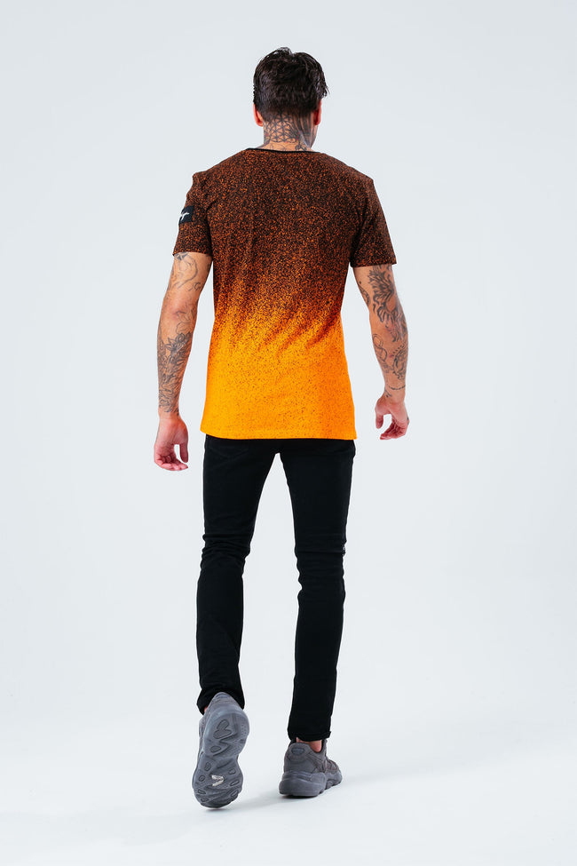 ORANGE SPECKLE FADE MENS TEE