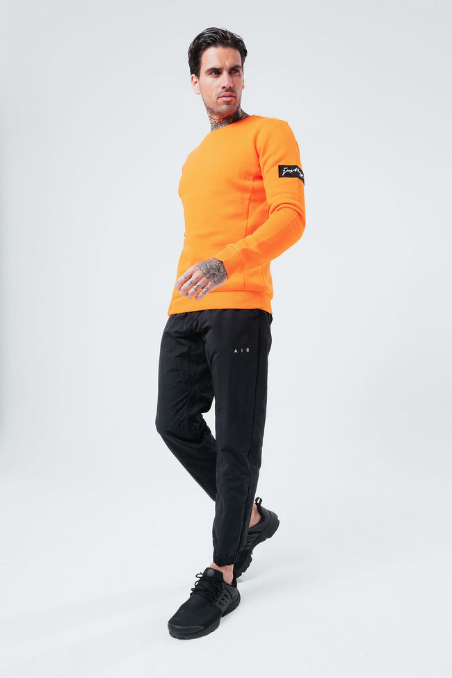 HYPE ORANGE MEN'S OVERSIZED CREW NECK