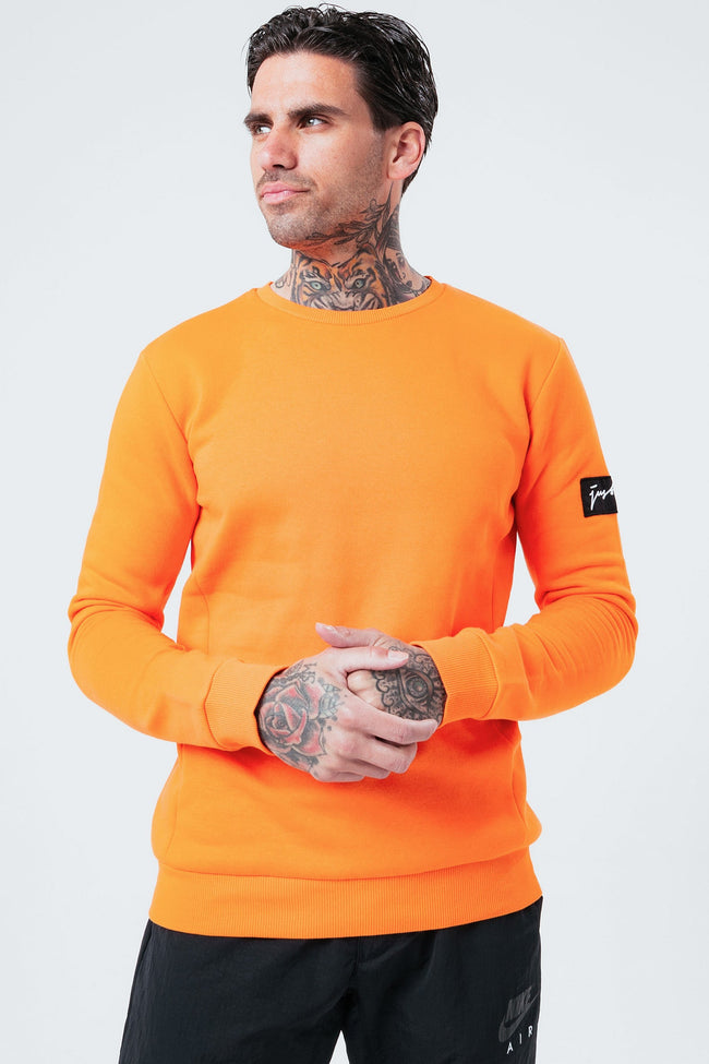 HYPE ORANGE MEN'S OVERSIZED CREW NECK