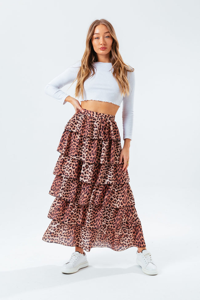 HYPE LEOPARD WOMEN'S SKIRT