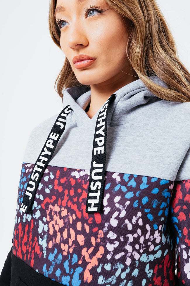 HYPE MULTI PRINTS WOMEN'S PULLOVER HOODIE