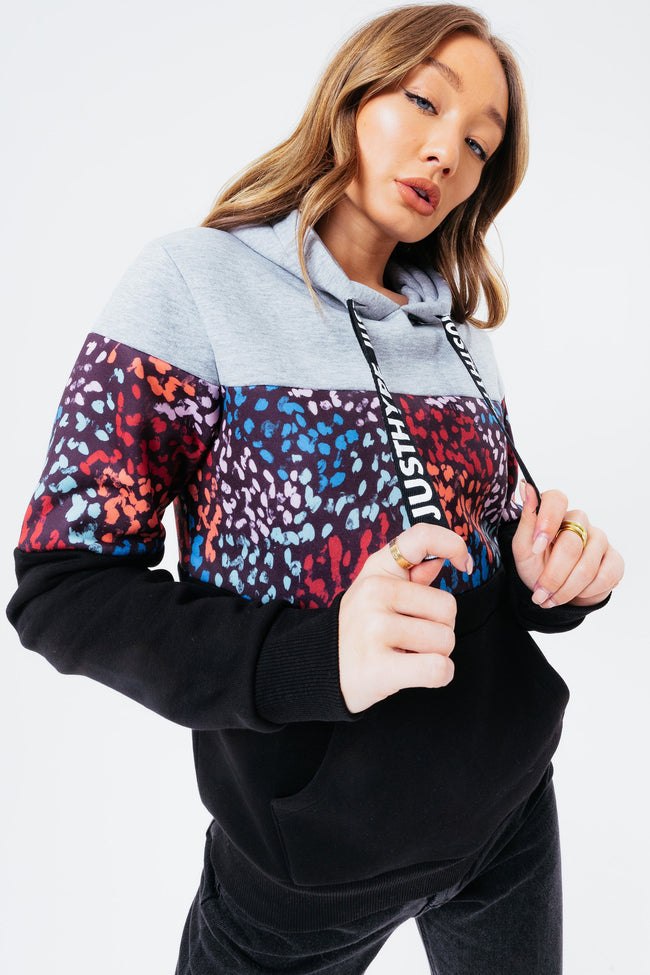 HYPE MULTI PRINTS WOMEN'S PULLOVER HOODIE