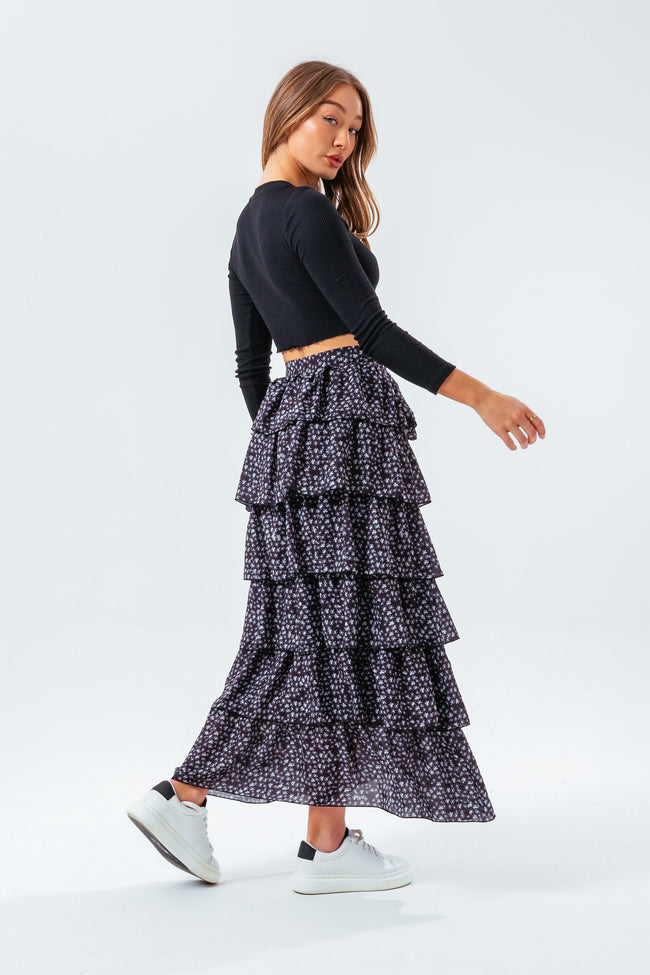 HYPE SCRATCH FLOWER WOMEN'S SKIRT