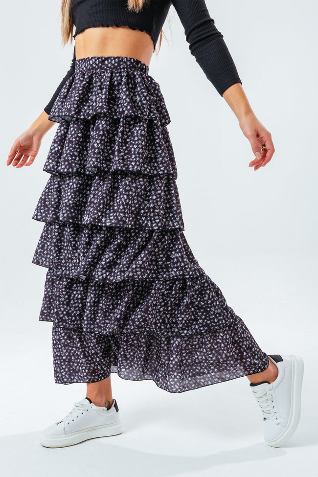 HYPE SCRATCH FLOWER WOMEN'S SKIRT