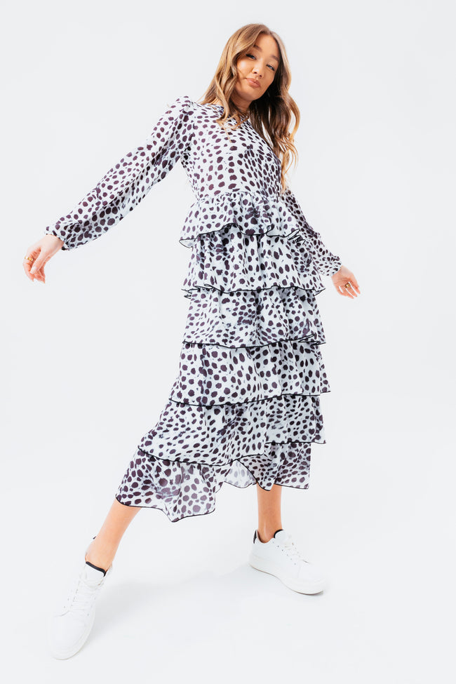 HYPE DALMATIAN WOMEN'S MIDI DRESS