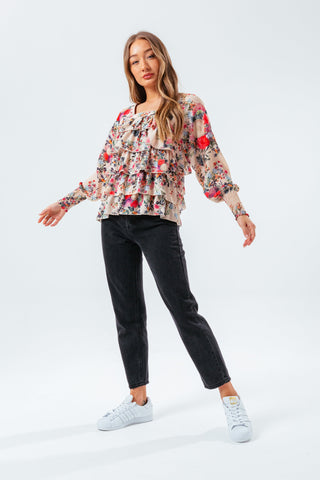 HYPE ANTIQUE BLOOM WOMEN'S BLOUSE