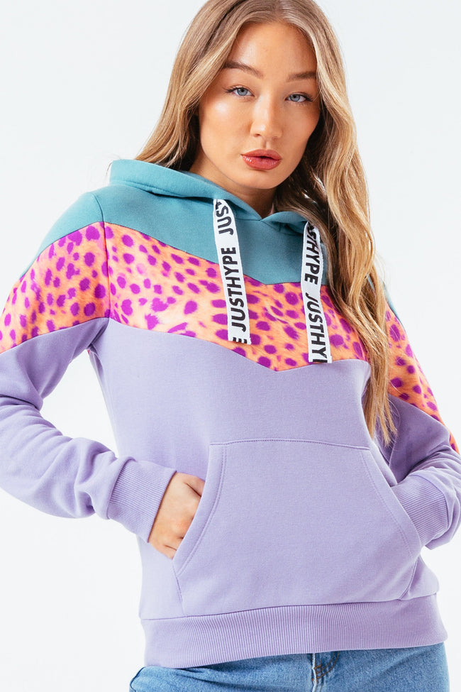 HYPE CHEETAH WOMEN'S PULLOVER HOODIE