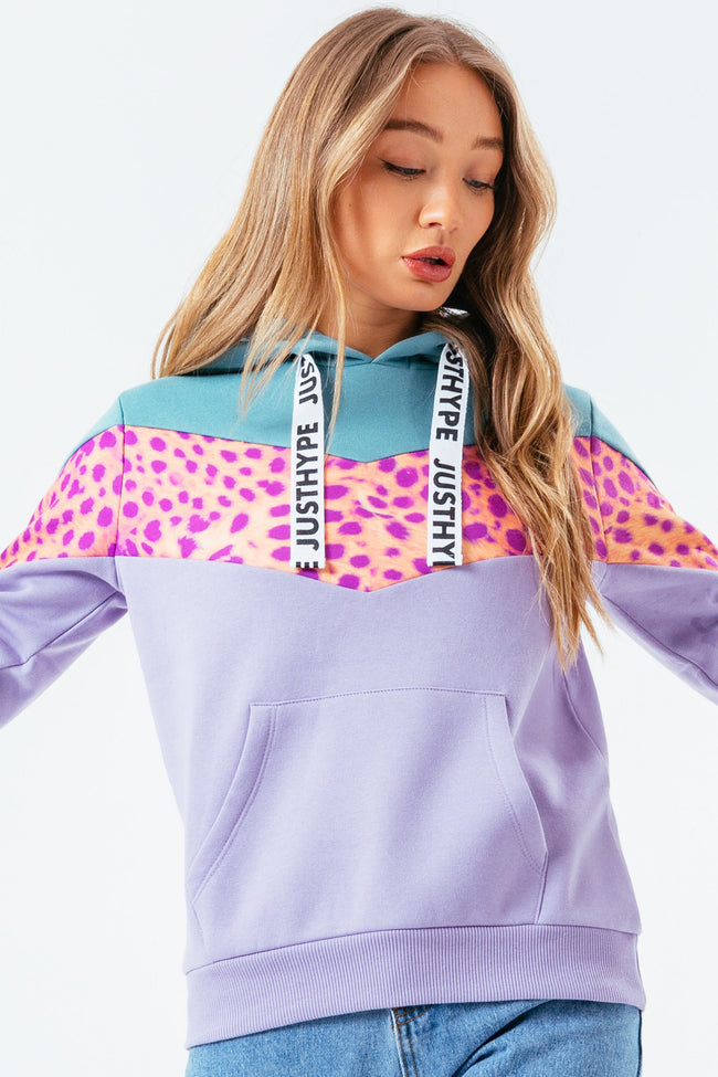 HYPE CHEETAH WOMEN'S PULLOVER HOODIE