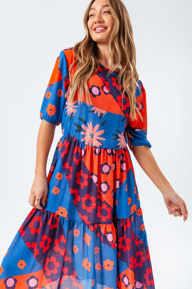 HYPE FLORAL SLICE WOMEN'S DRESS