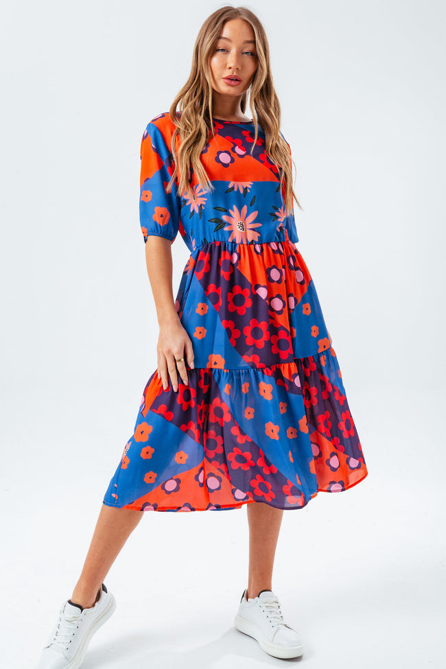 HYPE FLORAL SLICE WOMEN'S DRESS