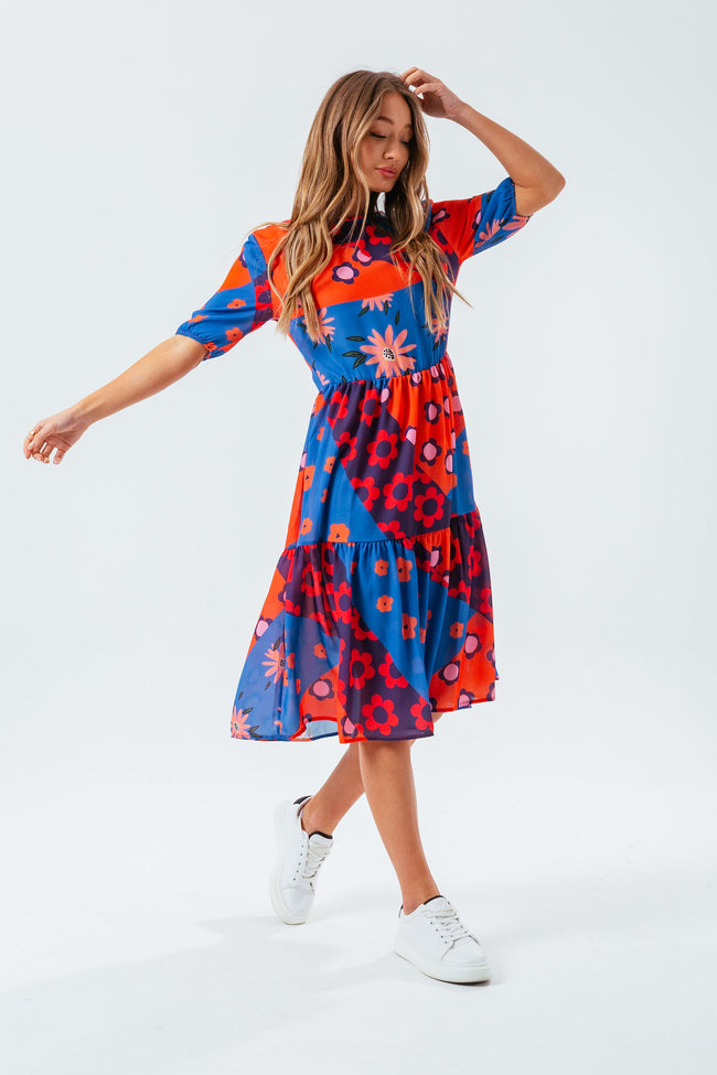 HYPE FLORAL SLICE WOMEN'S DRESS