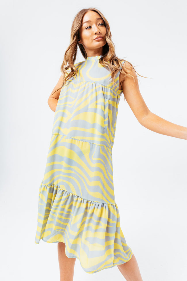 HYPE LEMON WAVE WOMEN'S DRESS