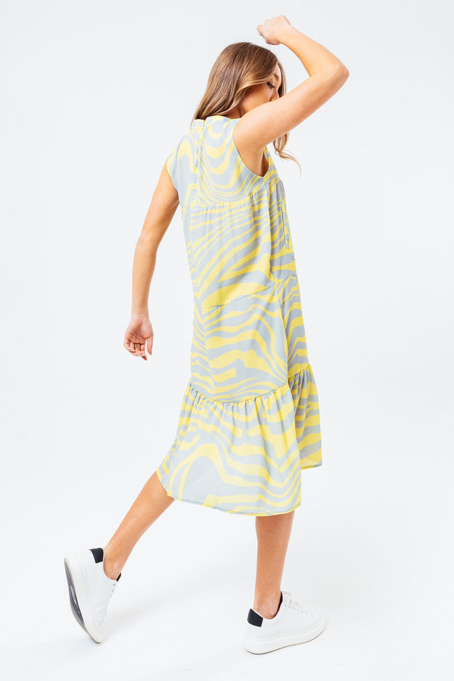 HYPE LEMON WAVE WOMEN'S DRESS